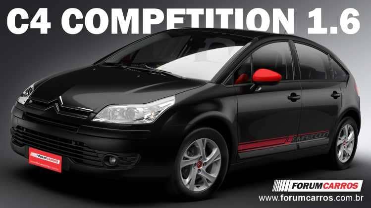 Ficha Técnica do Citroen C4 Competition 1.6. Especificações, Desempenho, Preço, Motor, Cambio, Itens