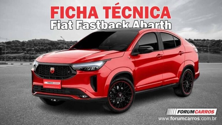 Ficha Técnica do Fiat FASTBACK Abarth 1.3 Turbo. Motor, Consumo, Preço, Itens de Série