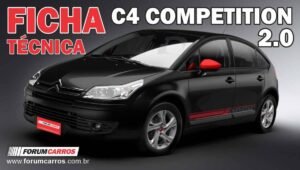 Ficha Técnica do Citroen C4 Competition 2.0 Especificações, Desempenho, Preço, Motor, Cambio, Itens