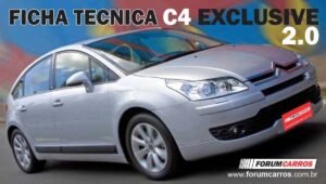 Ficha Técnica do Citroen C4 Exclusive 2.0. Especificações, Desempenho, Preço, Motor, Cambio, Itens