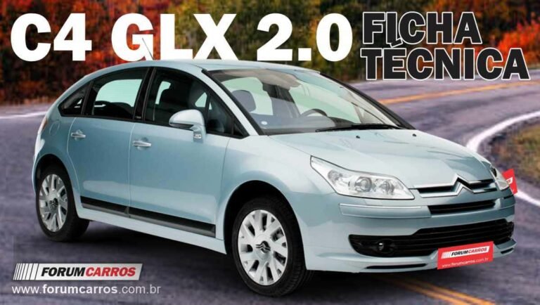 Ficha Técnica do Citroen C4 GLX 2.0. Especificações, Desempenho, Preço, Motor, Cambio, Itens