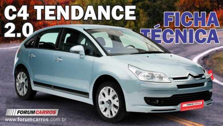 Ficha Técnica do Citroen C4 Tendance 2.0. Especificações, Desempenho, Preço, Motor, Cambio, Itens
