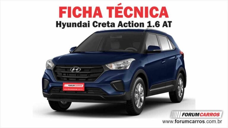 Ficha Técnica do Hyundai Creta Action AT Automático 1.6