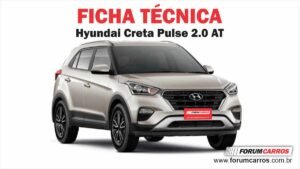 Ficha Técnica do Hyundai Creta Pulse 2.0 At Automático
