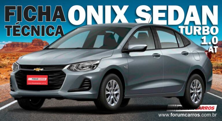 Ficha Tecnica do Chevrolet Onix Sedan Turbo Automático