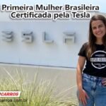 Patrícia Poloni Meneghetti, engenheira elétrica do Unioeste é a primeira mulher brasileira certificada pela Tesla