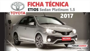 Ficha Técnica do Toyota Etios Sedan Platinum 2017