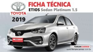 Ficha Técnica do Toyota Etios Sedan Platinum 2019