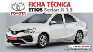 Ficha Técnica do Toyota Etios X 1.5