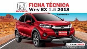 Ficha Técnica Honda W-RV EX 2018