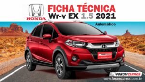 Ficha Técnica Honda W-RV EX 2021