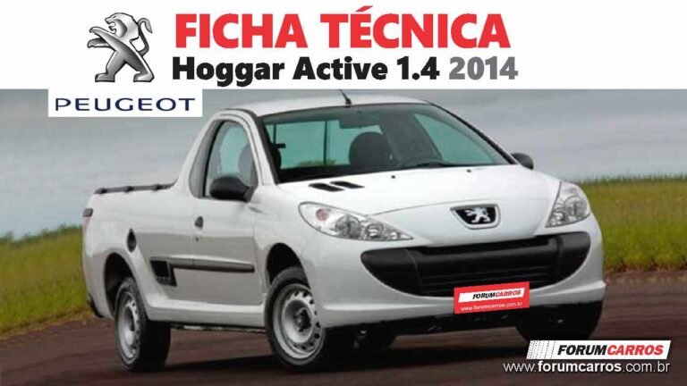 Ficha Técnica do Peugeot Hoggar Active 1.4 2014