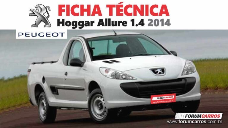 Ficha Técnica do Peugeot Hoggar Allure 1.4 2014