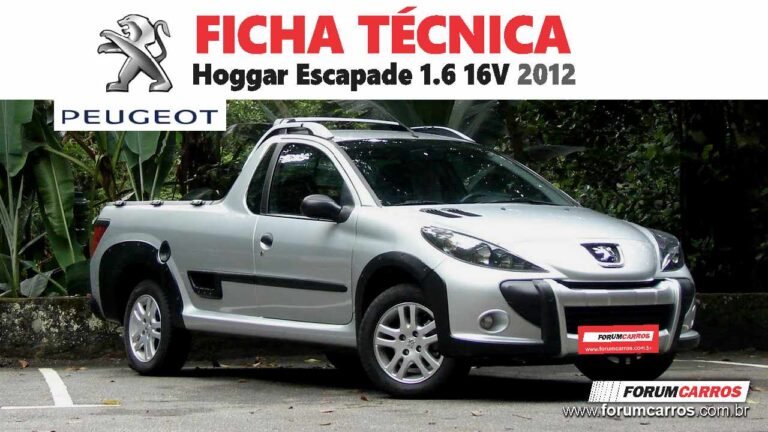 Ficha Técnica do Peugeot Hoggar Escapade 1.6 16v 2012