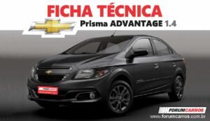 Ficha Técnica do Chevrolet Prisma Advantage 1.4