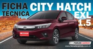Ficha Técnica do Honda City Hatch EXL 1.5