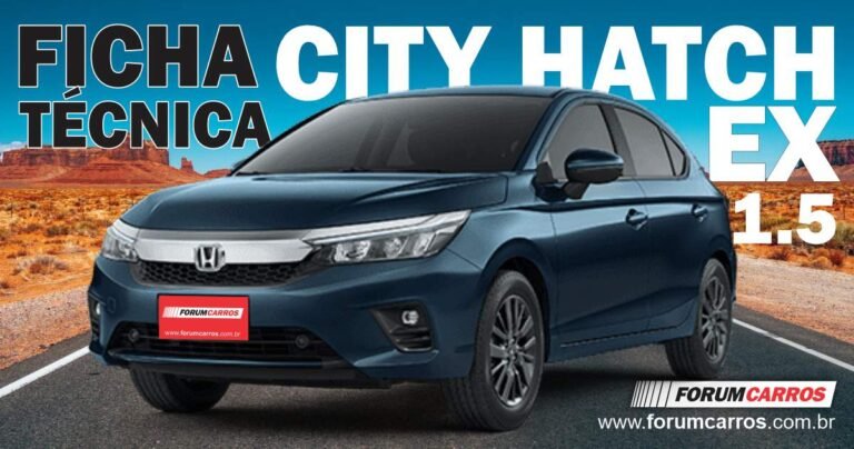 Ficha Técnica do Honda City Hatch EX 1.5