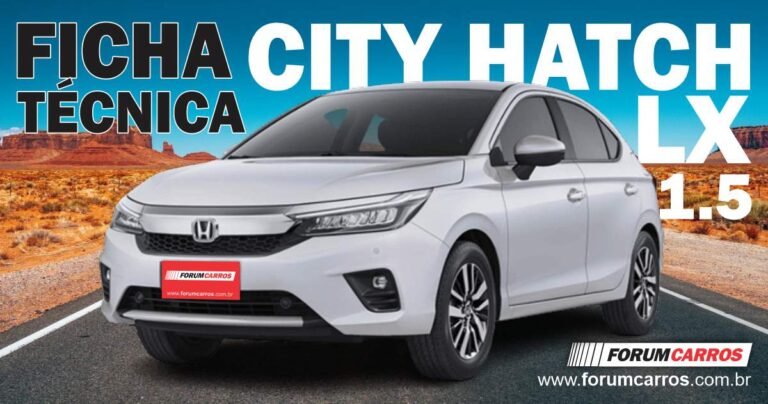 Ficha Técnica do Honda City Hatch LX 1.5