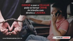 Deputada quer tornar crime de trânsito para quem usa o celular enquanto dirige
