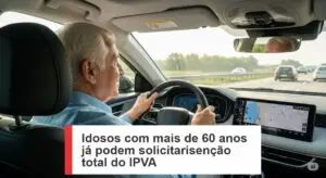 Idosos com mais de 60 anos já podem solicitar isenção total do IPVA