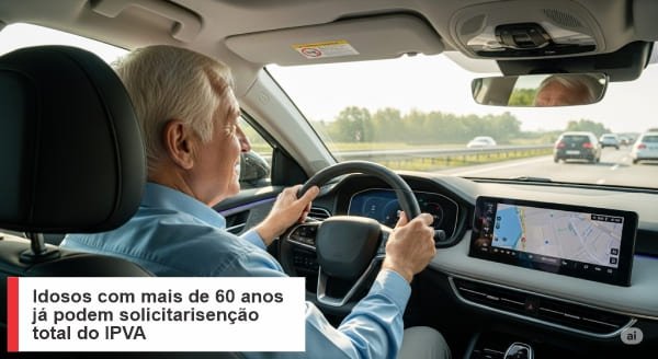 Idosos com mais de 60 anos já podem solicitar isenção total do IPVA