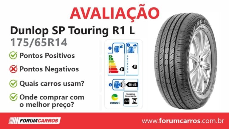 Pneus Dunlop Touring 175 65 14 R1 L é bom e confiável, entrega o que promete e é uma das melhores opções da categoria em relação ao custo e durabilidade.