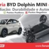 O BYD Dolphin Mini possui boa bateria. A autonomia atende perfeitamente o uso diário, a durabilidade é excelente e a confiabilidade da bateria LFP é um grande diferencial.