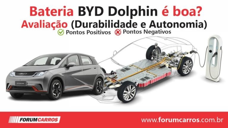 a bateria do BYD Dolphin é considerada muito durável. A tecnologia Blade LFP é uma das químicas mais robustas disponíveis hoje para carros elétricos.