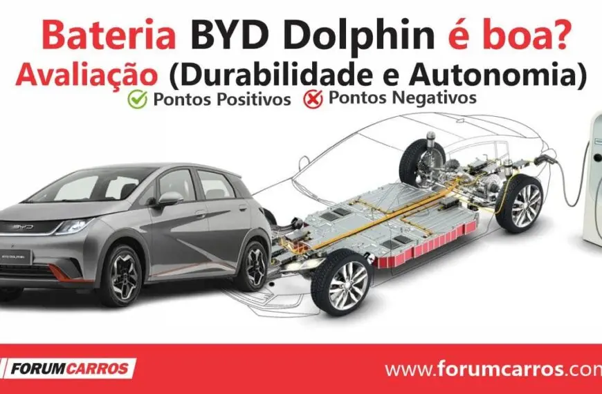a bateria do BYD Dolphin é considerada muito durável. A tecnologia Blade LFP é uma das químicas mais robustas disponíveis hoje para carros elétricos.