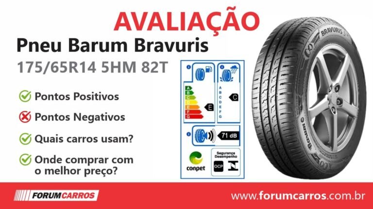 Pneu Barum 175 65 14 Bravuris 5HM 82T é bom, durável e confiável, atendendo muito bem às necessidades do dia a dia.