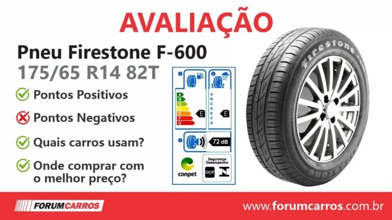 Pneu Firestone F-600 175/65 R14 82T é bom, durável e confiável, atendendo muito bem às necessidades do dia a dia.