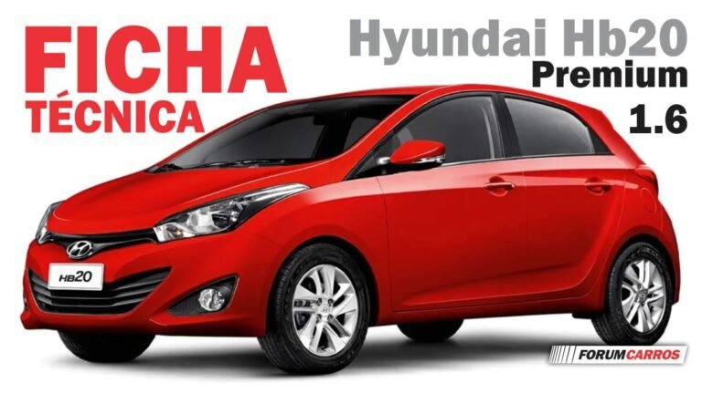 Ficha Tecnica do Hyundai Hb20 Premium 1.6 16v 2013 a 2015