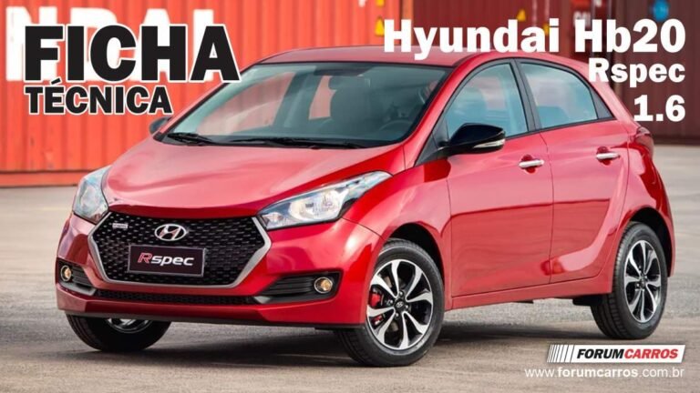 Ficha Tecnica do Hyundai Hb20 R Spec 1.6 16v