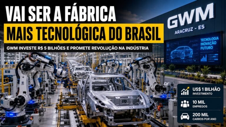 GWM revela megaprojeto bilionário com fábrica mais tecnológica do Brasil