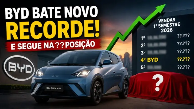 BYD alcança quase 100 mil veículos vendidos no Brasil e bate novo recorde em 2026