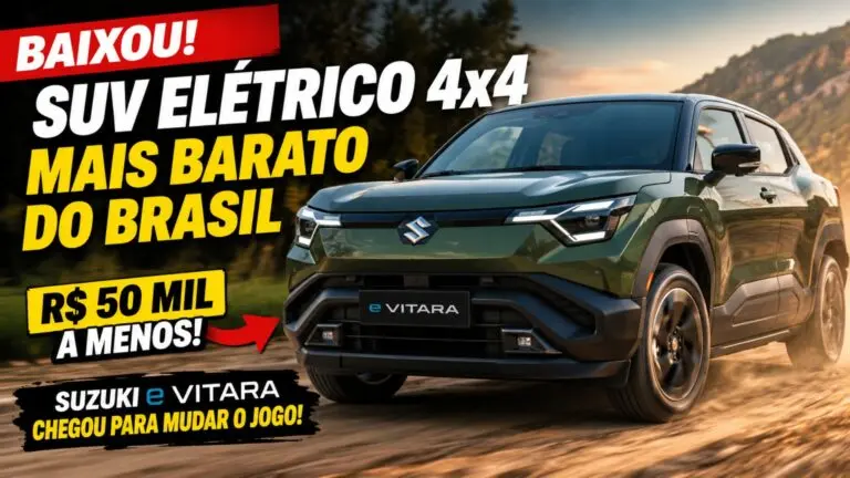 Suzuki e Vitara o mais barato 4x4 quer conquistar espaço entre os elétricos no Brasil